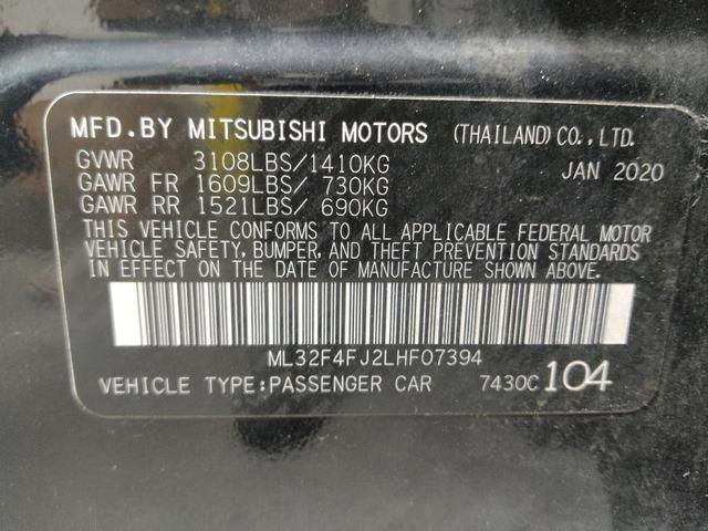 Photo of 2020 Mystic Black Metallic Mitsubishi Mirage G4