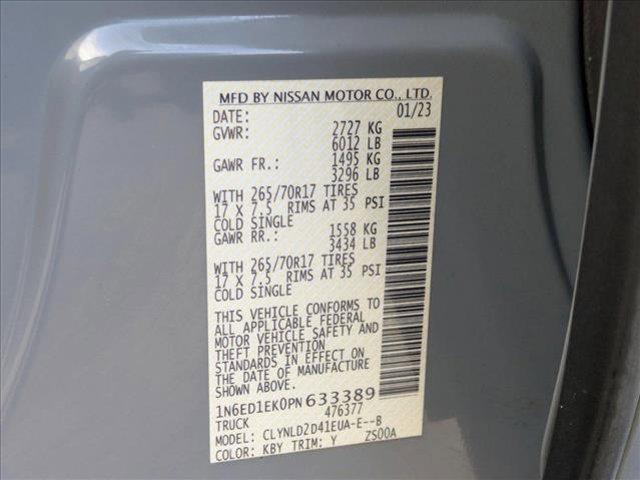 Photo of 2023 Boulder Gray Pearl Nissan Frontier