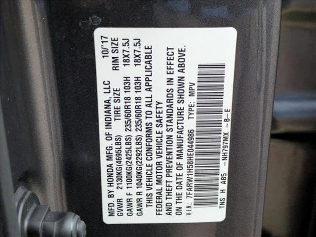 Photo of 2017 Gunmetal Metallic Honda CR-V