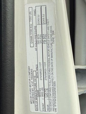 Photo of 2016 White Platinum Metallic Tri-Coat Ford F-150