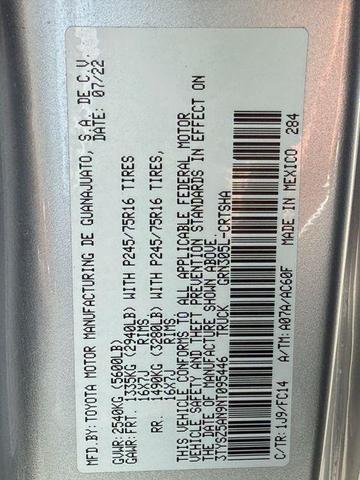 Photo of 2022 Celestial Silver Metallic Toyota Tacoma