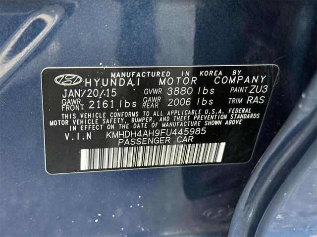 Photo of 2015 Windy Sea Blue Hyundai ELANTRA
