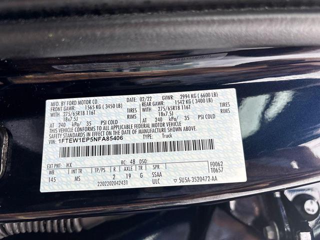 Photo of 2022 Antimatter Blue Metallic Ford F-150