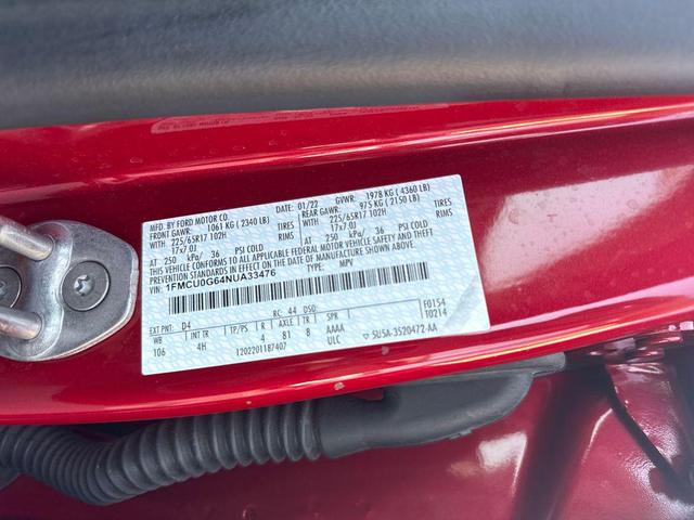 Photo of 2022 Rapid Red Metallic Tinted Clearcoat Ford Escape