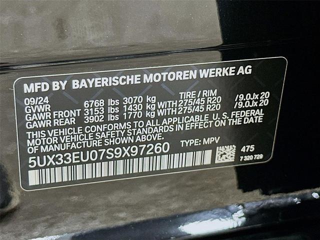 Photo of 2025 Black Sapphire Metallic BMW X5