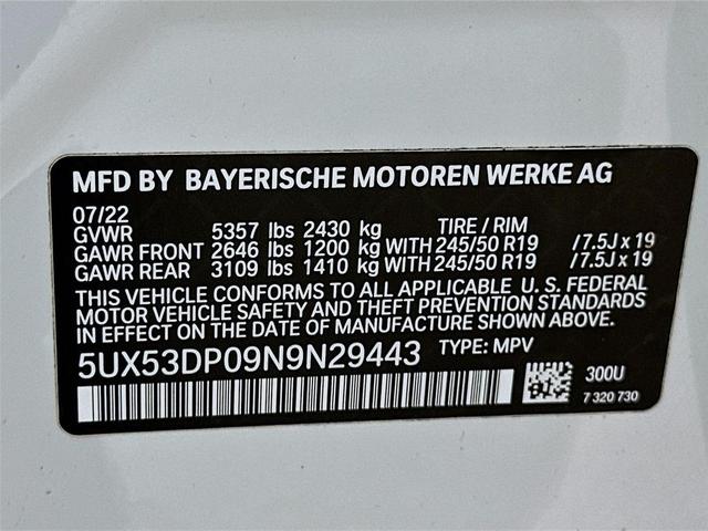 Photo of 2022 Alpine White BMW X3