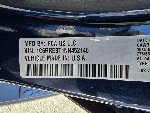 Photo of 2022 Patriot Blue Pearlcoat RAM 1500