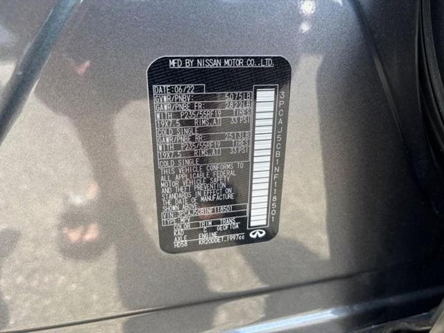 Photo of 2022 Graphite Shadow INFINITI QX50