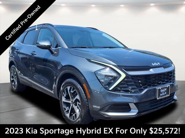 Photo of 2023 Gravity Gray Kia Sportage Hybrid