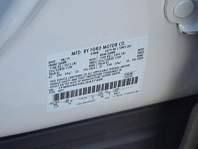 Photo of 2020 Star White Metallic Tri-Coat Ford Explorer