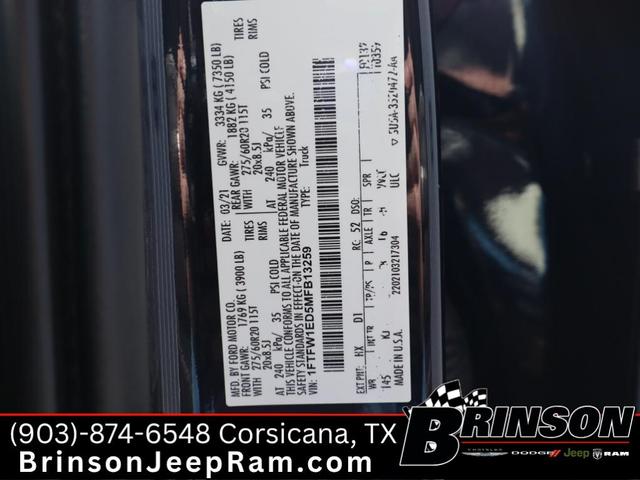 Photo of 2021 Black Metallic Ford F-150