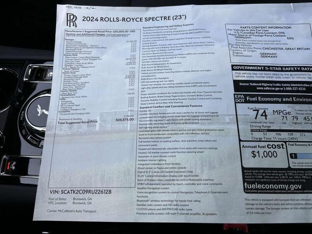 Photo of 2024 Black Diamond Metallic Rolls-Royce Spectre