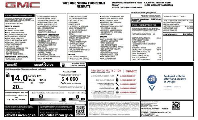Photo of 2023 White Frost Tricoat GMC Sierra 1500