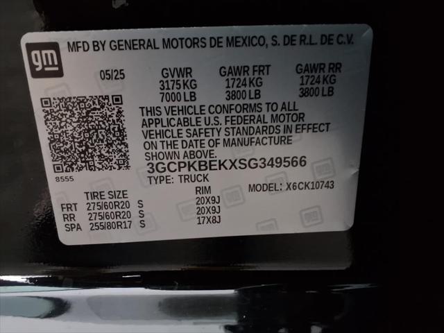 Photo of 2025 Black Chevrolet Silverado 1500