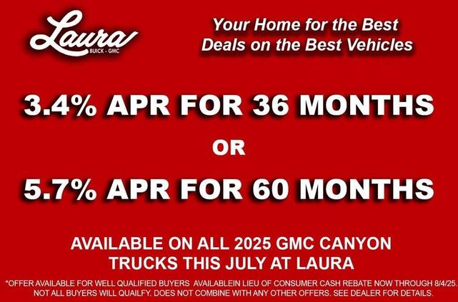 Photo of 2025 Volcanic Red GMC Canyon