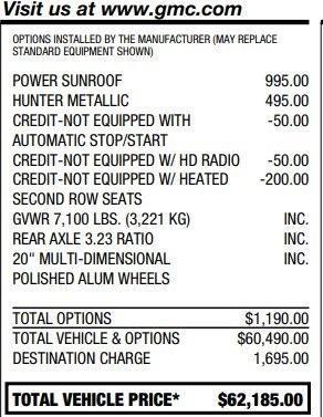 Photo of 2021 Hunter Metallic GMC Sierra 1500