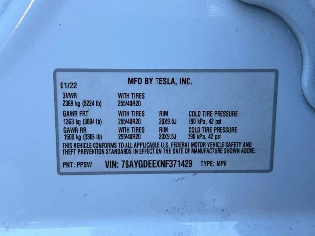 Photo of 2022 Pearl White Multi-Coat Tesla Model Y