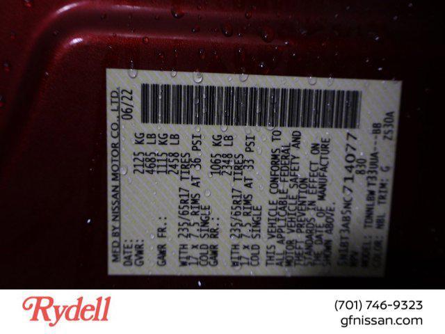 Photo of 2022 Scarlet Ember Tintcoat Nissan Rogue