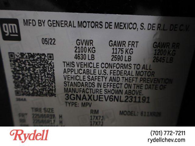 Photo of 2022 Mosaic Black Metallic Chevrolet Equinox