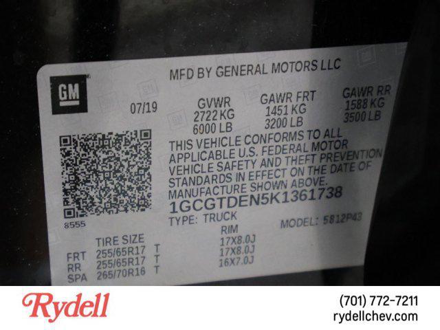 Photo of 2019 Black Chevrolet Colorado