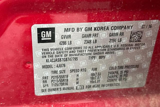 Photo of 2016 Winterberry Red Metallic Buick Encore