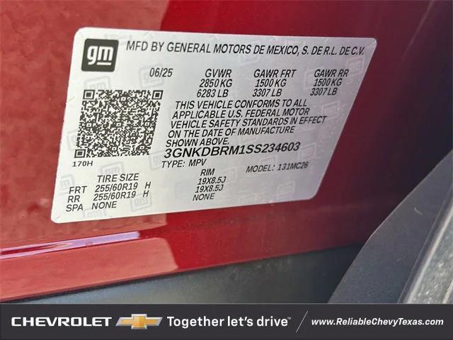 Photo of 2025 Radiant Red Tintcoat Chevrolet Blazer EV