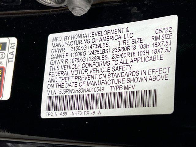 Photo of 2022 Crystal Black Pearl Honda CR-V