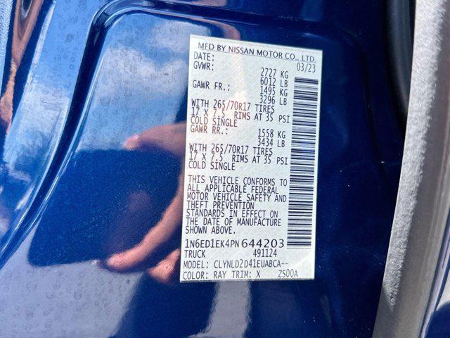 Photo of 2023 Deep Blue Pearl Nissan Frontier