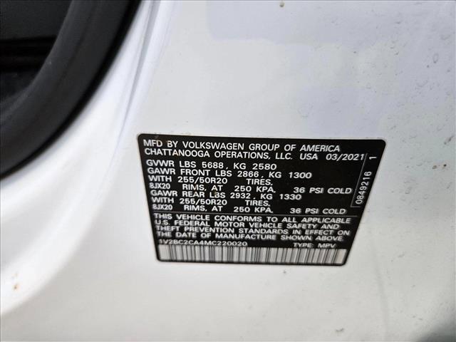 Photo of 2021 Pure White Volkswagen Atlas Cross Sport
