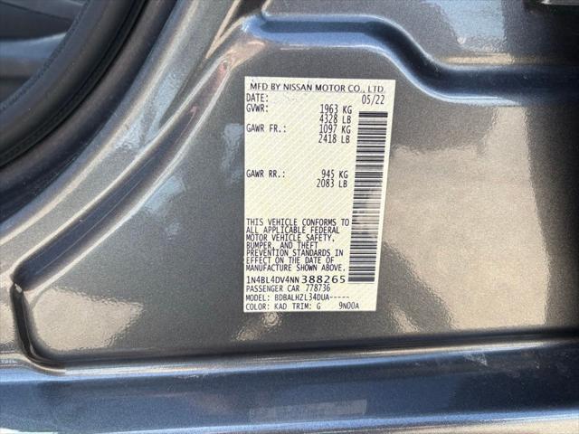 Photo of 2022 Gun Metallic Nissan Altima