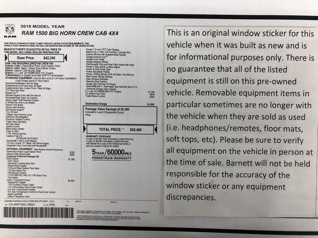 Photo of 2019 Patriot Blue Pearlcoat RAM 1500