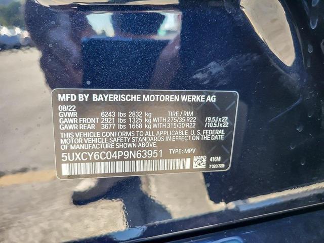 Photo of 2023 Carbon Black Metallic BMW X6