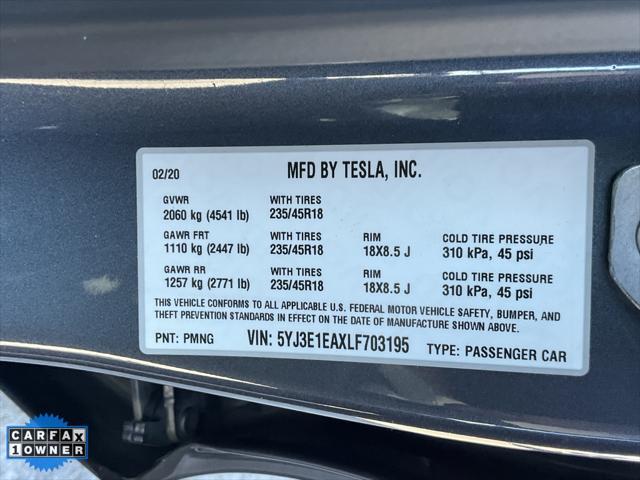 Photo of 2020 Midnight Silver Metallic Tesla Model 3