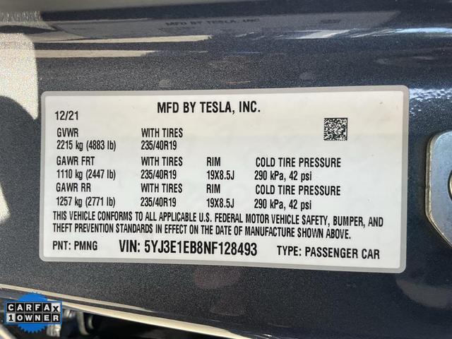 Photo of 2022 Midnight Silver Metallic Tesla Model 3