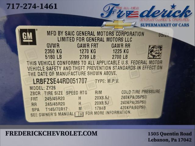 Photo of 2024 Calypso Blue Metallic Buick Envision