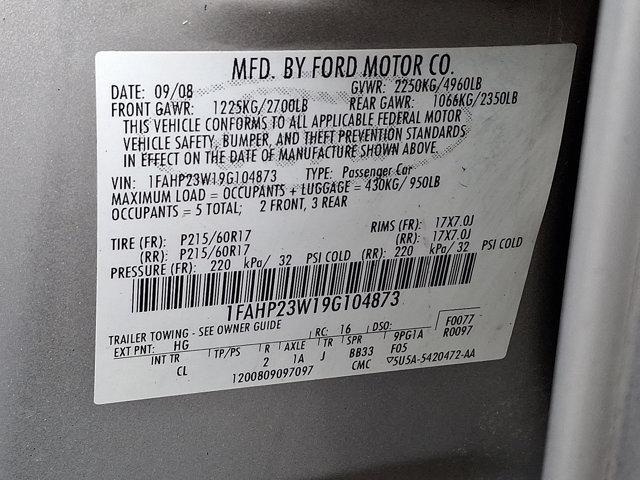 Photo of 2009 Smokestone Metallic Ford Taurus