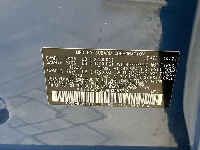 Photo of 2022 Geyser Blue Subaru Outback