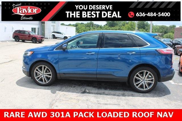 Photo of 2020 Atlas Blue Metallic Ford Edge