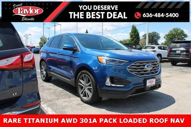 Photo of 2020 Atlas Blue Metallic Ford Edge