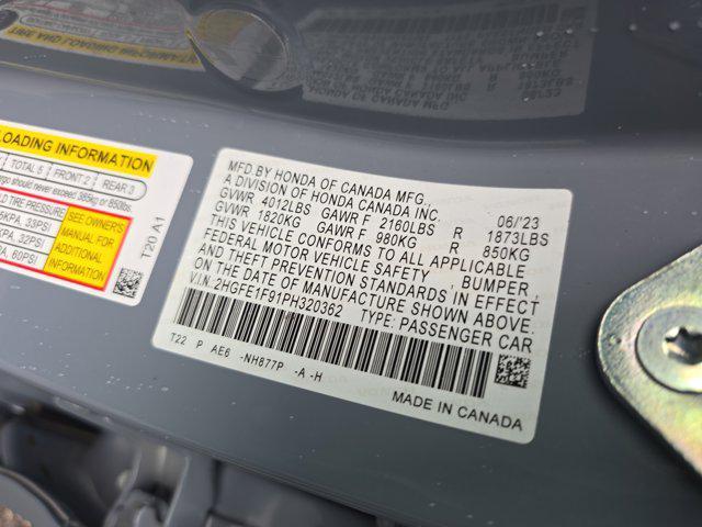 Photo of 2023 Sonic Gray Pearl Honda Civic