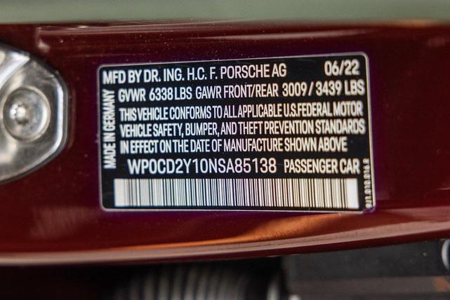 Photo of 2022 Cherry Metallic Porsche Taycan