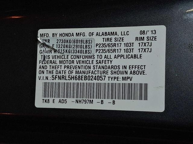 Photo of 2014 Modern Steel Metallic Honda Odyssey