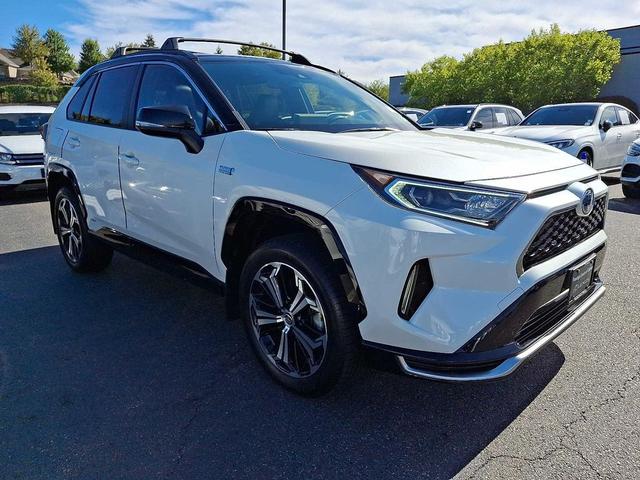 Photo of 2021 Blizzard Pearl w/Midnight Black Roof Toyota RAV4 Prime