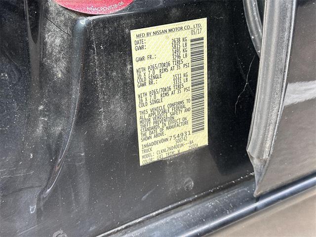 Photo of 2017 Magnetic Black Nissan Frontier