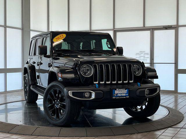 Photo of 2022 Black Clearcoat Jeep Wrangler Unlimited 4xe