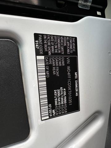 Photo of 2019 White Mercedes-Benz Sprinter 3500XD