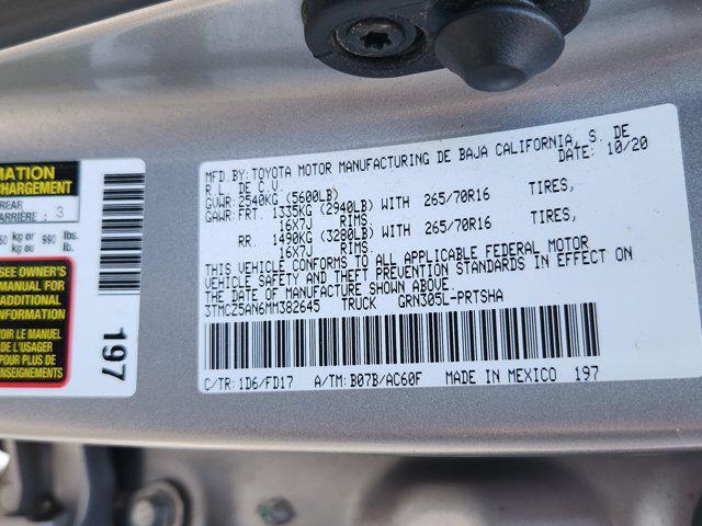 Photo of 2021 Silver Sky Metallic Toyota Tacoma
