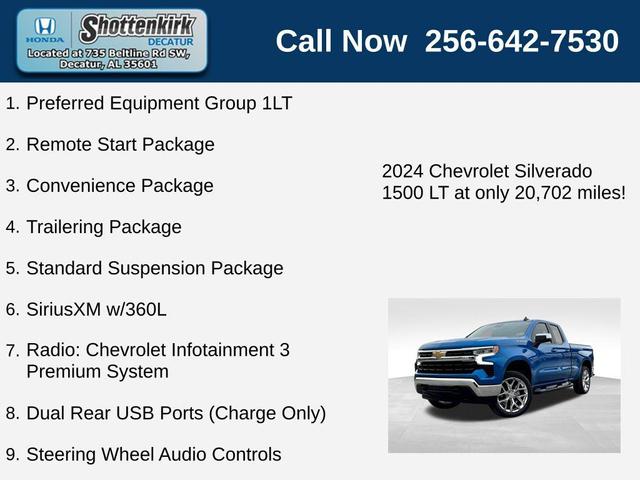 Photo of 2024 Glacier Blue Metallic Chevrolet Silverado 1500
