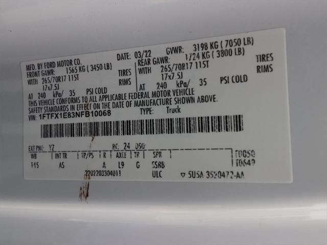 Photo of 2022 Oxford White Ford F-150