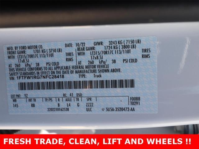Photo of 2022 Oxford White Ford F-150
